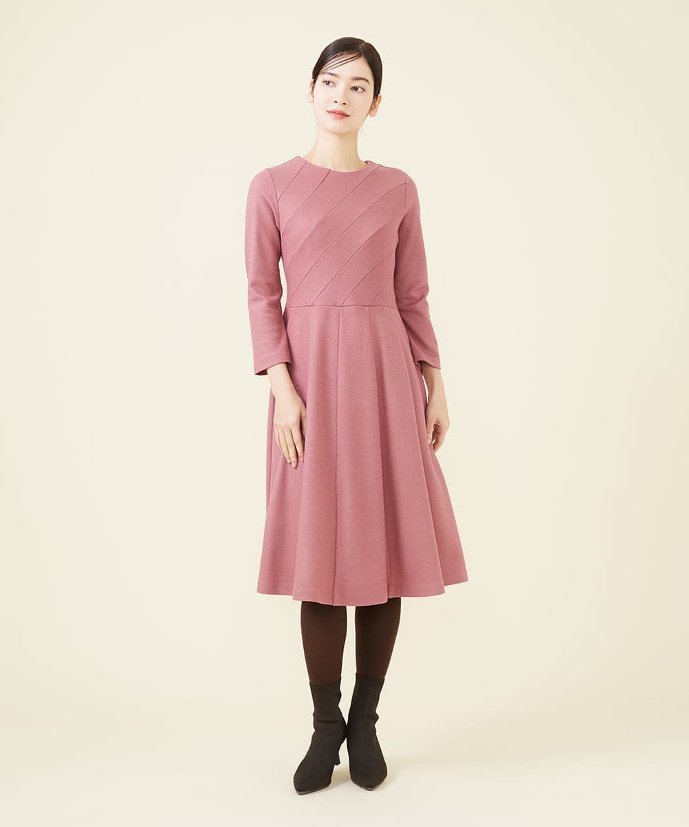 GBPCW11630 Sybilla(シビラ) ルミナリースムースデザインドレス ピンク