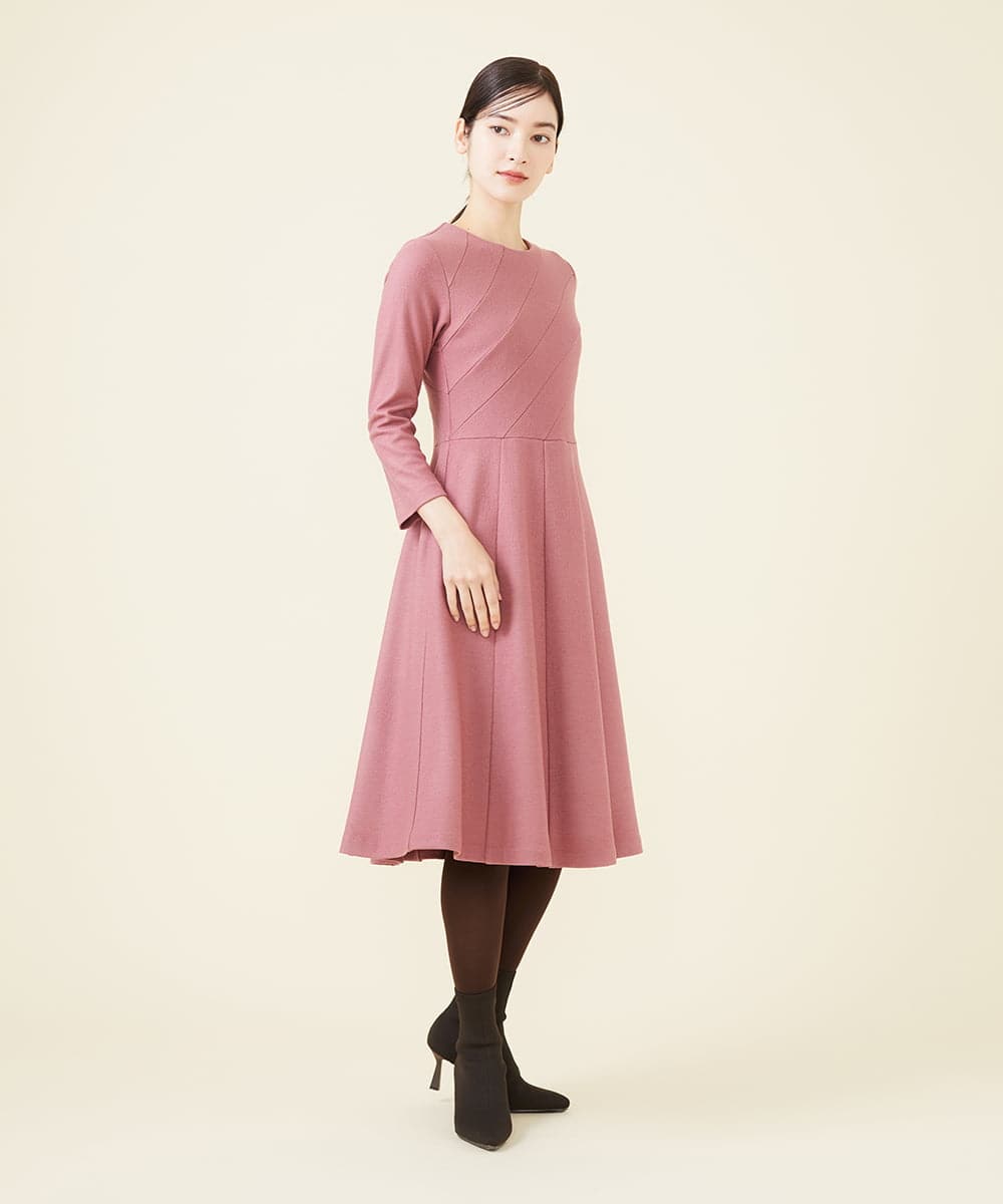 GBPCW11630 Sybilla(シビラ) ルミナリースムースデザインドレス ピンク