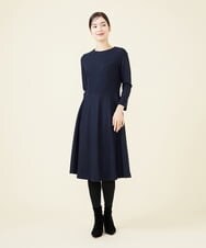 GBPCW11630 Sybilla(シビラ) ルミナリースムースデザインドレス ネイビー