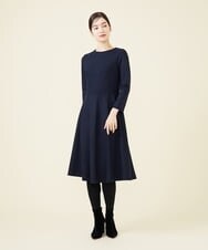 GBPCW11630 Sybilla(シビラ) ルミナリースムースデザインドレス ネイビー