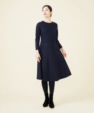 GBPCW11630 Sybilla(シビラ) ルミナリースムースデザインドレス ネイビー