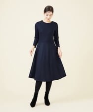 GBPCW11630 Sybilla(シビラ) ルミナリースムースデザインドレス ネイビー