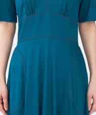 GBPEN16590 Sybilla(シビラ) 【sybilla the dress】ステッチデザインドレス ブルーグリーン