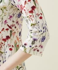 GBPES83450 Sybilla(シビラ) デジタルフラワープリントワンピース アイボリー