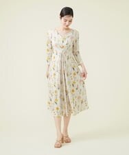 GBPEU82630 Sybilla(シビラ) スプリングフラワー刺繍ジャージードレス グレージュ