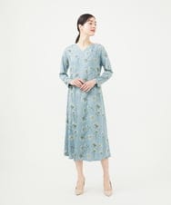 GBPGA34790 Sybilla(シビラ) アニス刺繍ジャージードレス ブルー