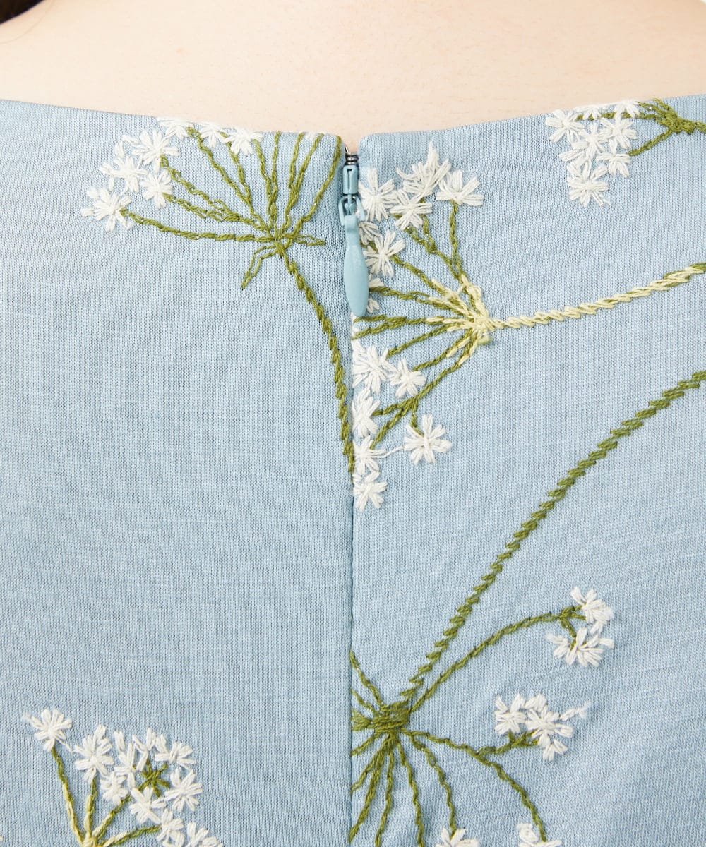 GBPGA34790 Sybilla(シビラ) アニス刺繍ジャージードレス ブルー