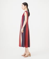 GBPGB44630 Sybilla(シビラ) パッチワークストライプドレス レッド系