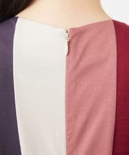 GBPGB44630 Sybilla(シビラ) パッチワークストライプドレス レッド系