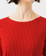 GBPGD01600 Sybilla(シビラ) ドットプリントジャージードレス レッド