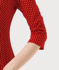 GBPGD01600 Sybilla(シビラ) ドットプリントジャージードレス レッド