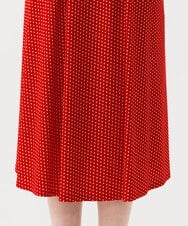 GBPGD01600 Sybilla(シビラ) ドットプリントジャージードレス レッド