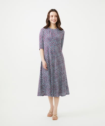GBPGE41540 Sybilla チェックプリントジャージードレス