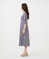 GBPGE41540 Sybilla(シビラ) チェックプリントジャージードレス ブルー系