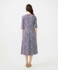 GBPGE41540 Sybilla(シビラ) チェックプリントジャージードレス ブルー系