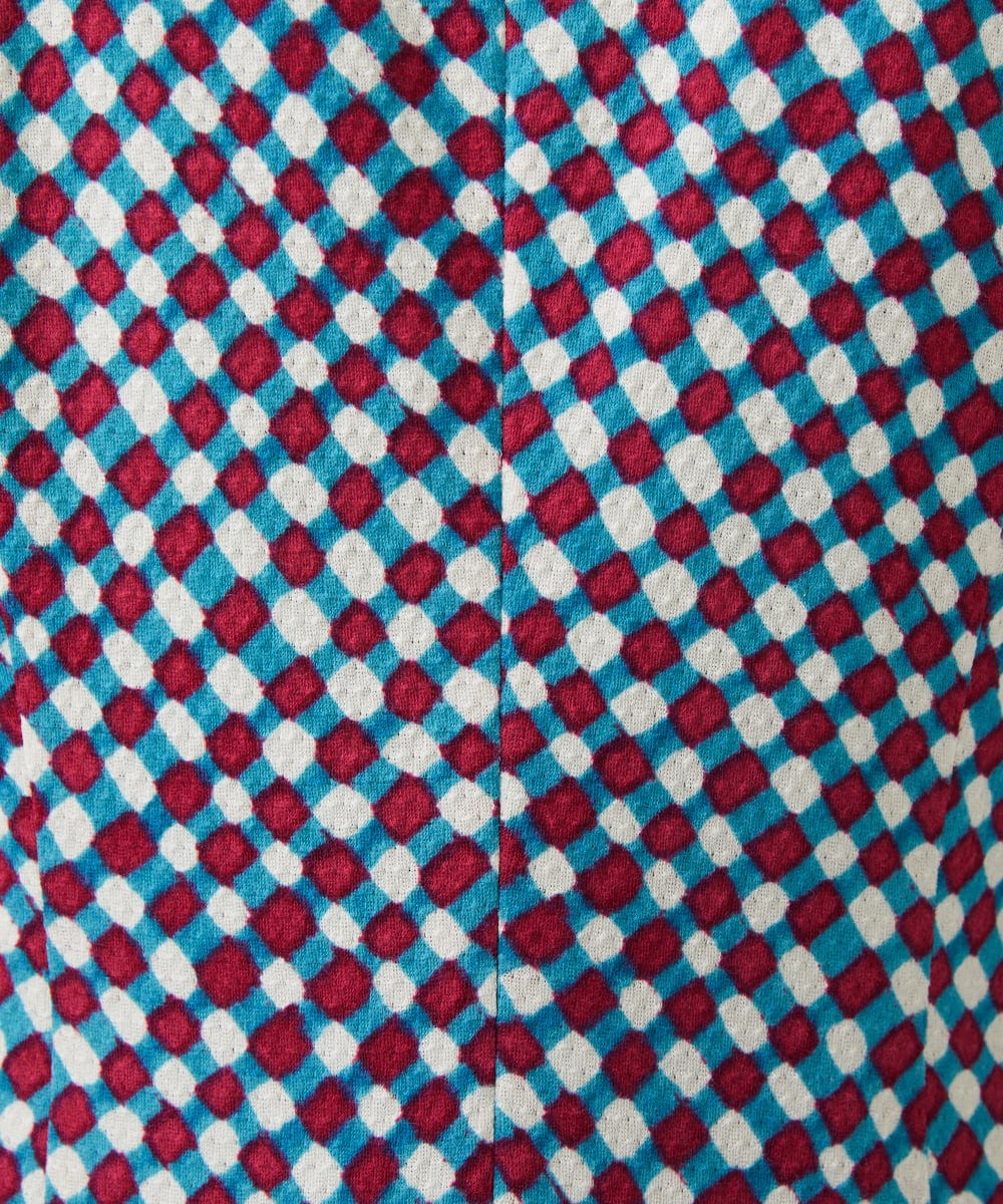 GBPGE41540 Sybilla(シビラ) チェックプリントジャージードレス ブルー系