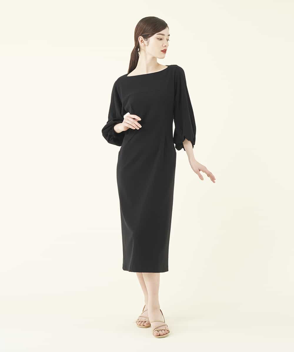 【sybilla the dress】スリーブデザインポンチドレス