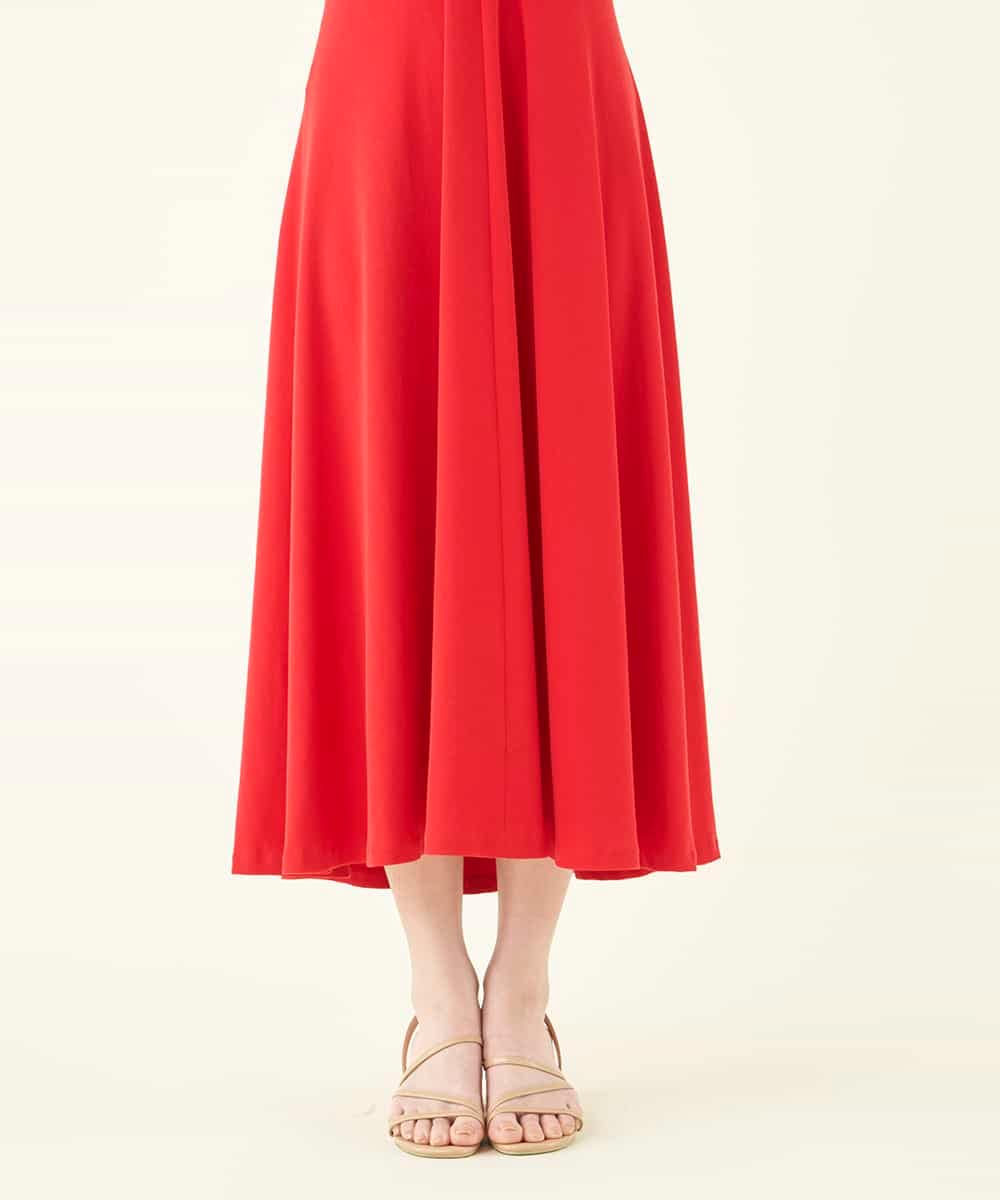 GBPGN18590 Sybilla(シビラ) 【sybilla the dress】フレアデザインポンチドレス レッド
