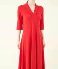 GBPGN18590 Sybilla(シビラ) 【sybilla the dress】フレアデザインポンチドレス レッド