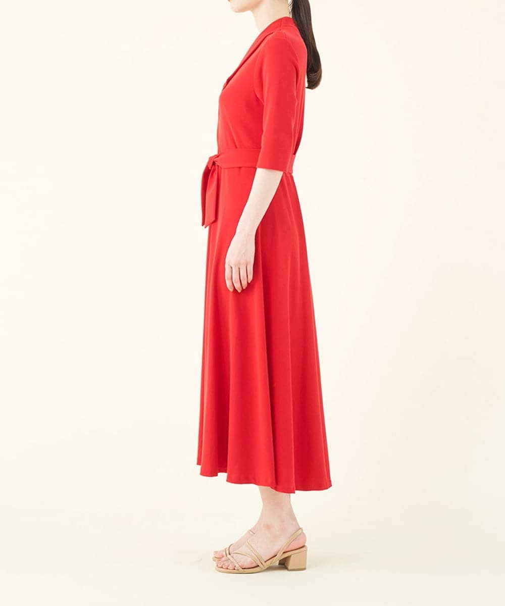 GBPGN18590 Sybilla(シビラ) 【sybilla the dress】フレアデザインポンチドレス レッド