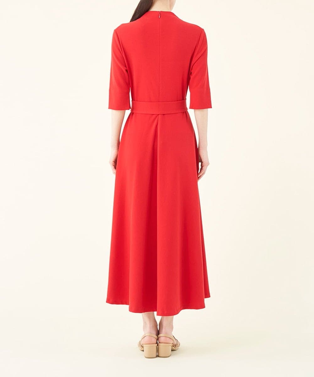 GBPGN18590 Sybilla(シビラ) 【sybilla the dress】フレアデザインポンチドレス レッド