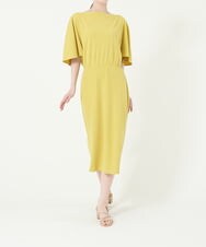 GBPGN19490 Sybilla(シビラ) 【sybilla the dress】ドレープジャージードレス イエロー