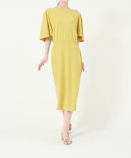 GBPGN19490 Sybilla(シビラ) 【sybilla the dress】ドレープジャージードレス イエロー