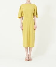 GBPGN19490 Sybilla(シビラ) 【sybilla the dress】ドレープジャージードレス イエロー