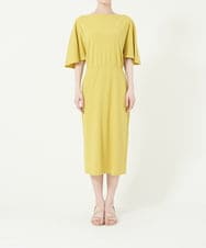 GBPGN19490 Sybilla(シビラ) 【sybilla the dress】ドレープジャージードレス イエロー