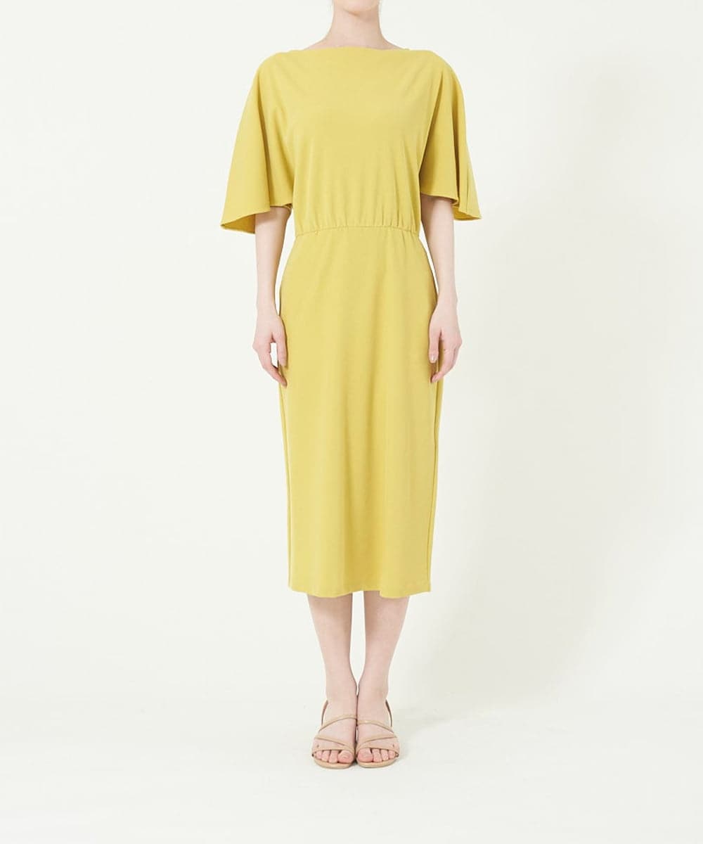 GBPGN19490 Sybilla(シビラ) 【sybilla the dress】ドレープジャージードレス イエロー