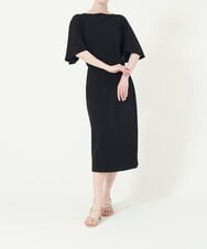 GBPGN19490 Sybilla(シビラ) 【sybilla the dress】ドレープジャージードレス ブラック