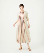 GBPHD33600 Sybilla(シビラ) カラーパイピングジャージードレス ライトベージュ