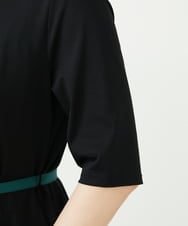 GBPHD33600 Sybilla(シビラ) カラーパイピングジャージードレス ブラック