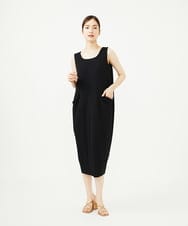 GBPJA01540 Sybilla(シビラ) コクーン梨地ジャージードレス ブラック