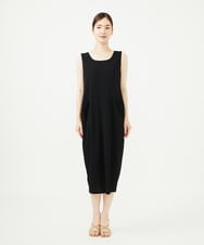 GBPJA01540 Sybilla(シビラ) コクーン梨地ジャージードレス ブラック