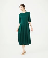 GBPJE35540 Sybilla(シビラ) コクーンシルエットジャージードレス グリーン