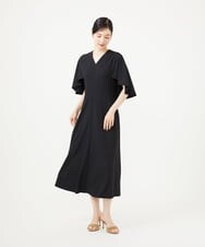GBPJE53500 Sybilla(シビラ) ケープスリーブドレス ブラック