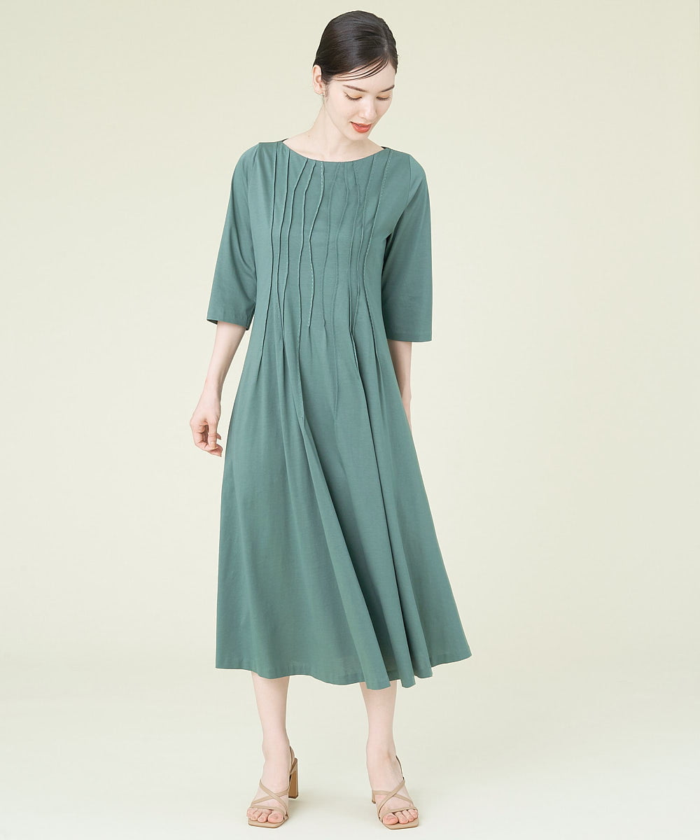 ステッチアクセントピンタックワンピース ワンピース Sybilla シビラ イトキンオンラインストア