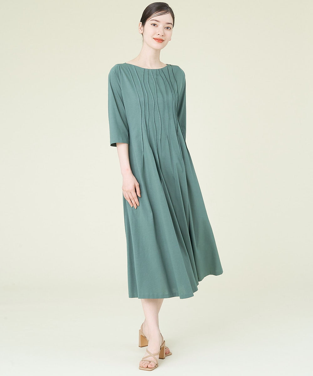 ステッチアクセントピンタックワンピース ワンピース Sybilla シビラ イトキンオンラインストア