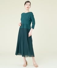 GBPJP44390 Sybilla(シビラ) パワーネット切り替えジャージドレス グリーン