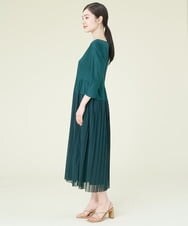 GBPJP44390 Sybilla(シビラ) パワーネット切り替えジャージドレス グリーン