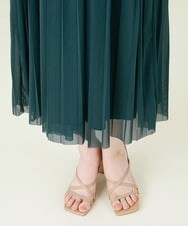 GBPJP44390 Sybilla(シビラ) パワーネット切り替えジャージドレス グリーン