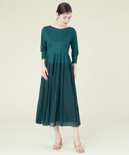 GBPJP44390 Sybilla(シビラ) パワーネット切り替えジャージドレス グリーン
