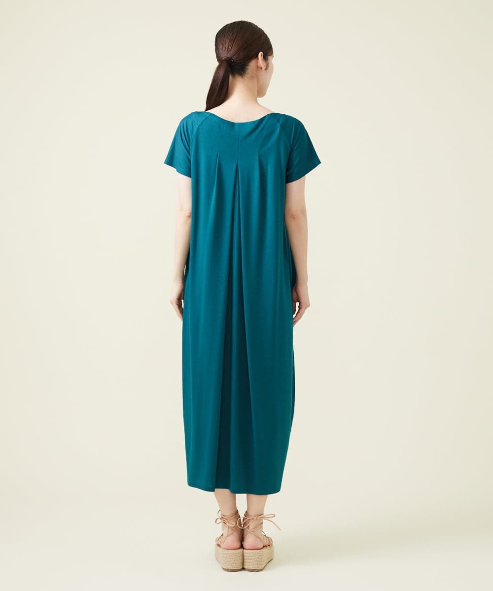 GBPJS74450 Sybilla(シビラ) コクーンシルエットジャージードレス グリーン