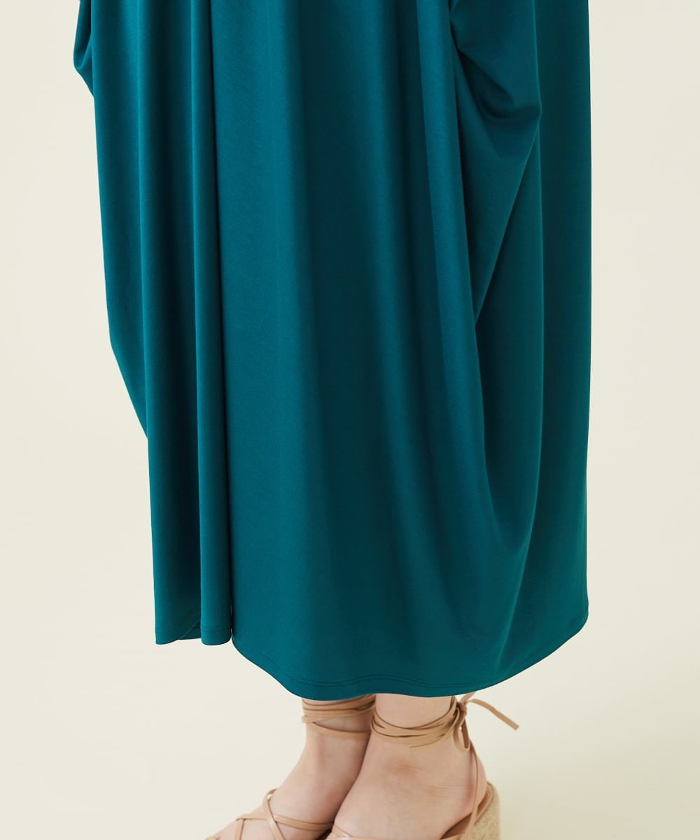 GBPJS74450 Sybilla(シビラ) コクーンシルエットジャージードレス グリーン