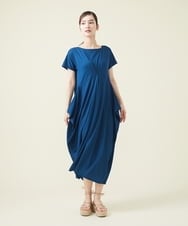 GBPJS74450 Sybilla(シビラ) コクーンシルエットジャージードレス ブルー