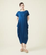GBPJS74450 Sybilla(シビラ) コクーンシルエットジャージードレス ブルー