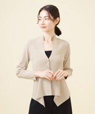 GBSAA50300 Sybilla(シビラ) イレギュラーヘムボタン付きカーディガン グレージュ