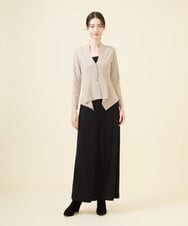 GBSAA50300 Sybilla(シビラ) イレギュラーヘムボタン付きカーディガン グレージュ