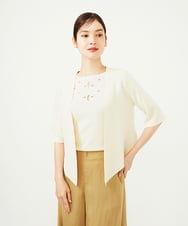 GBSAD01500 Sybilla(シビラ) トライアングルヘムボレロ アイボリー